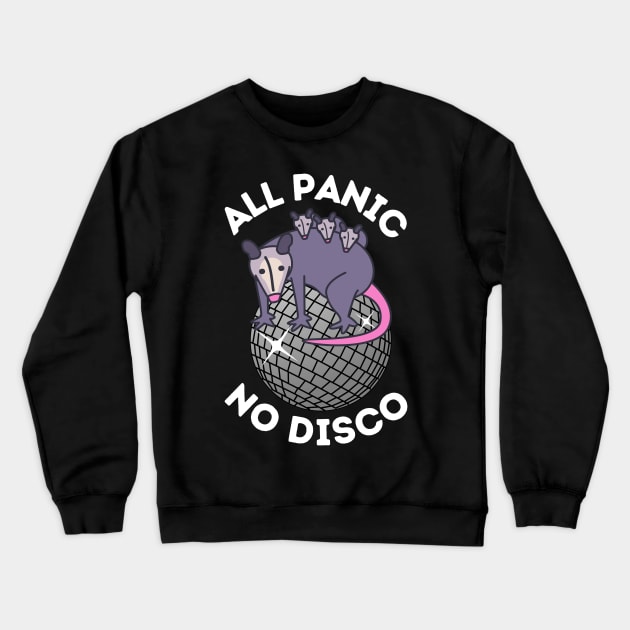 No Panic All Disco Opossum Lover Crewneck Sweatshirt by Teewyld